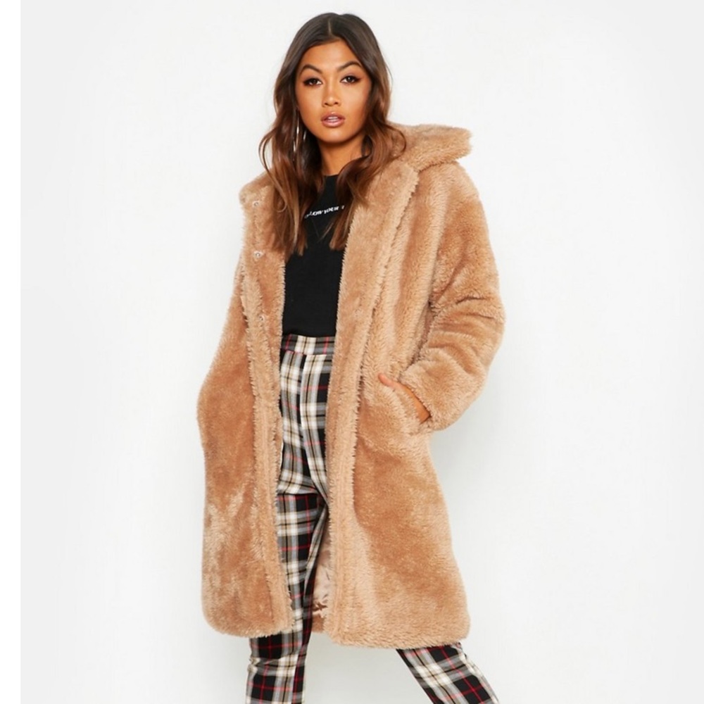 Premium Oversized Teddy Faux Fur Coat